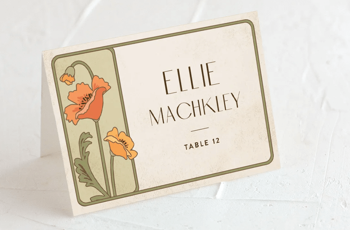 place cards wedding paper products